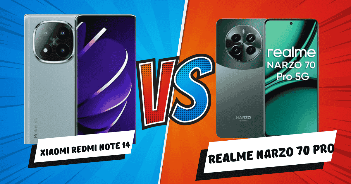 Xiaomi Redmi Note 14 vs Realme Narzo 70 Pro